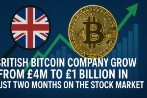 British bitcoin company goes from £4M to £1BILLION in just two months on the stock market